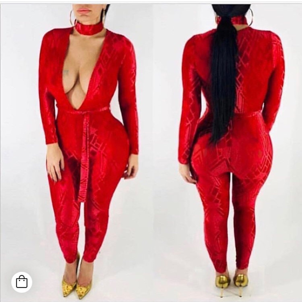 Large red Jumpsuit